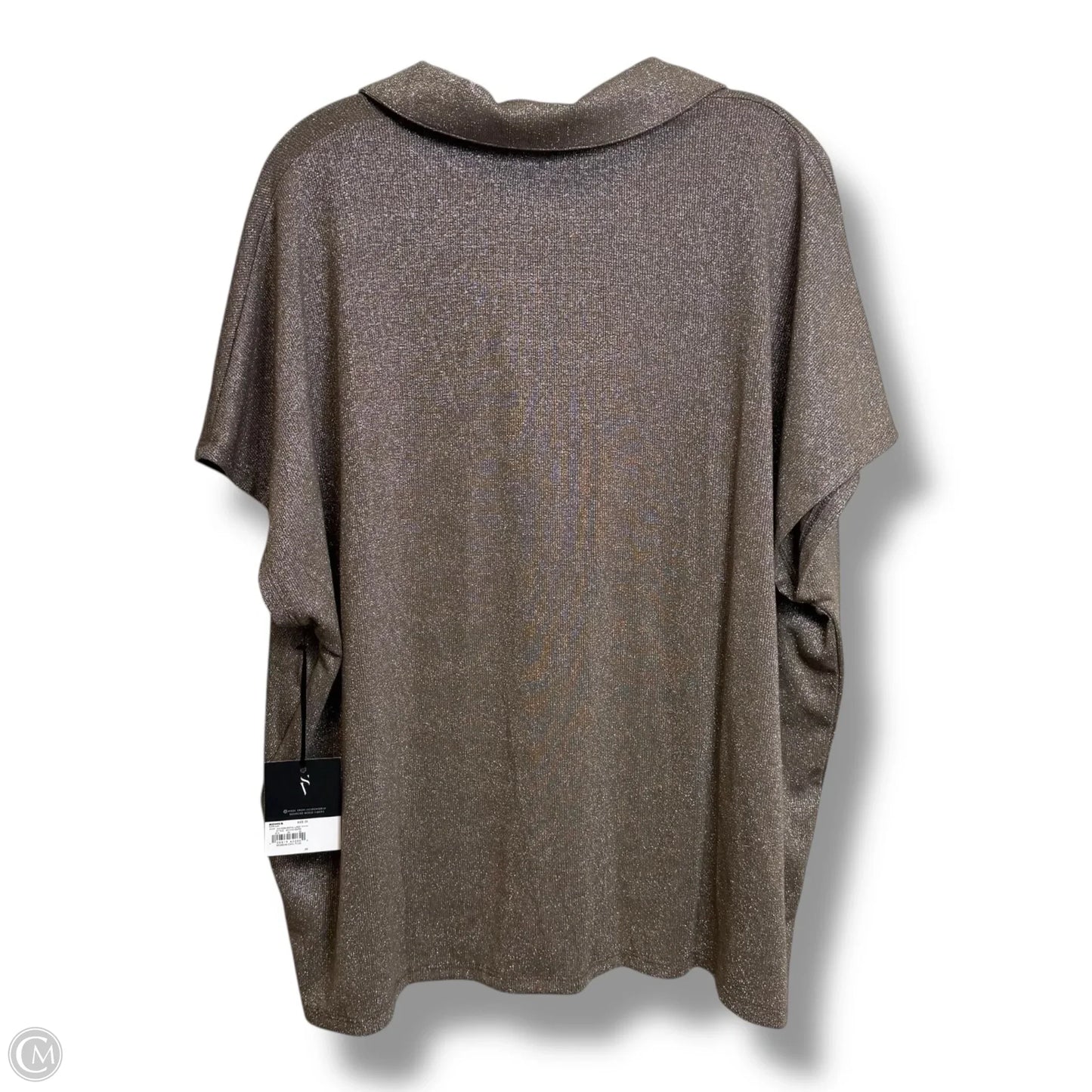 Top Sleeveless By Simply Vera In Bronze, Size: 2x