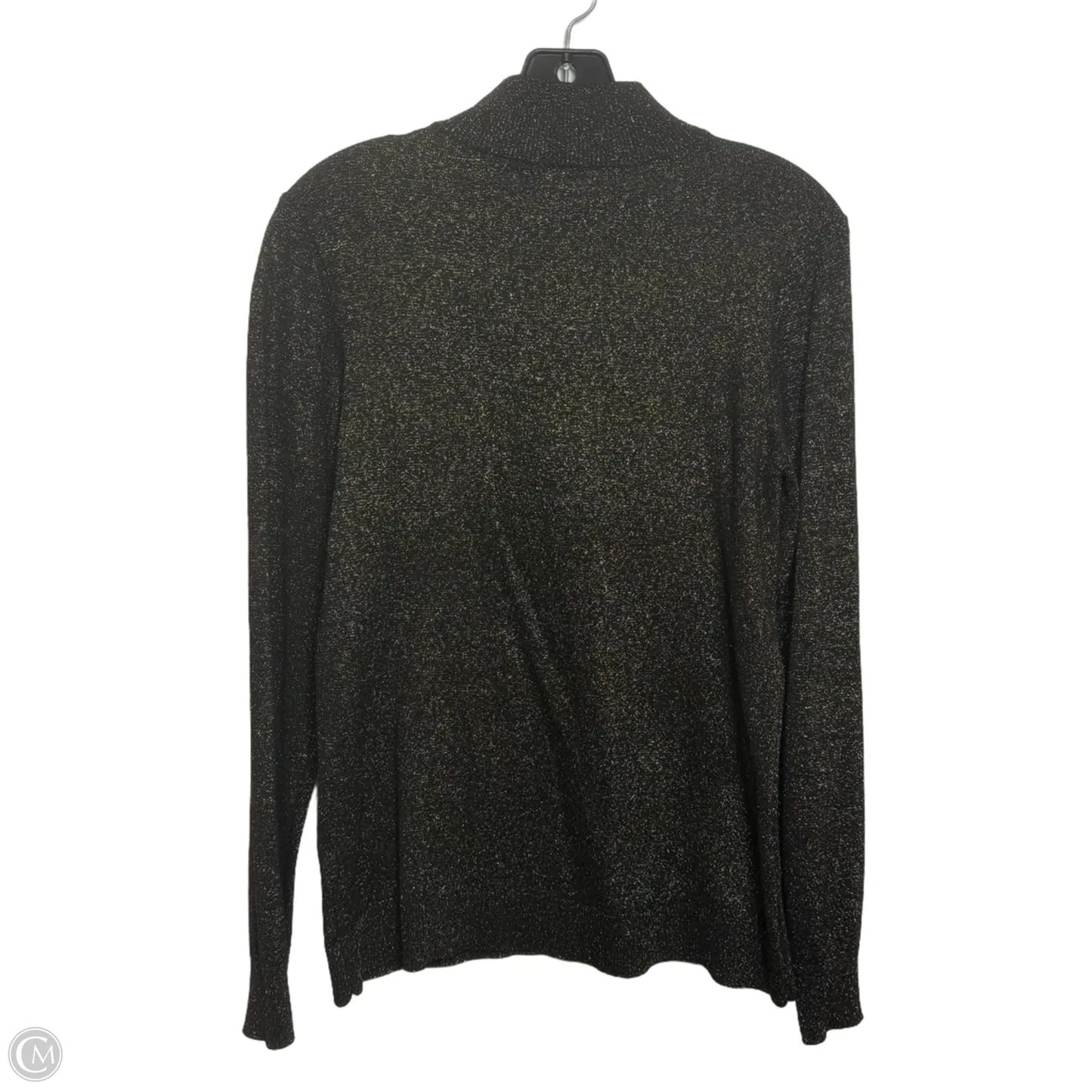 Top Long Sleeve By Calvin Klein In Black, Size: S