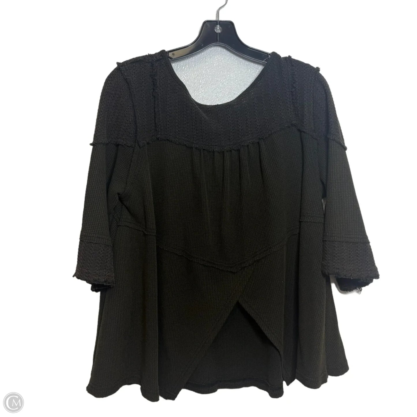 Top Short Sleeve By Pol In Brown, Size: M