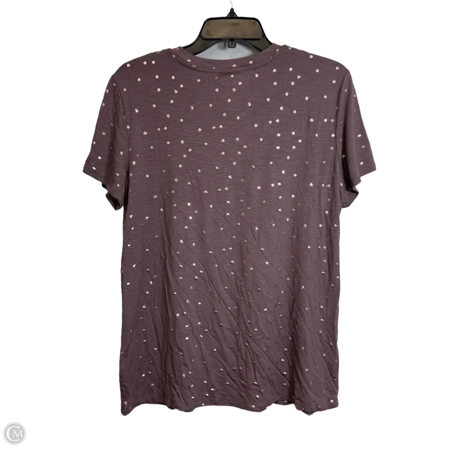 Top Short Sleeve Basic By Maurices In Mauve, Size: L