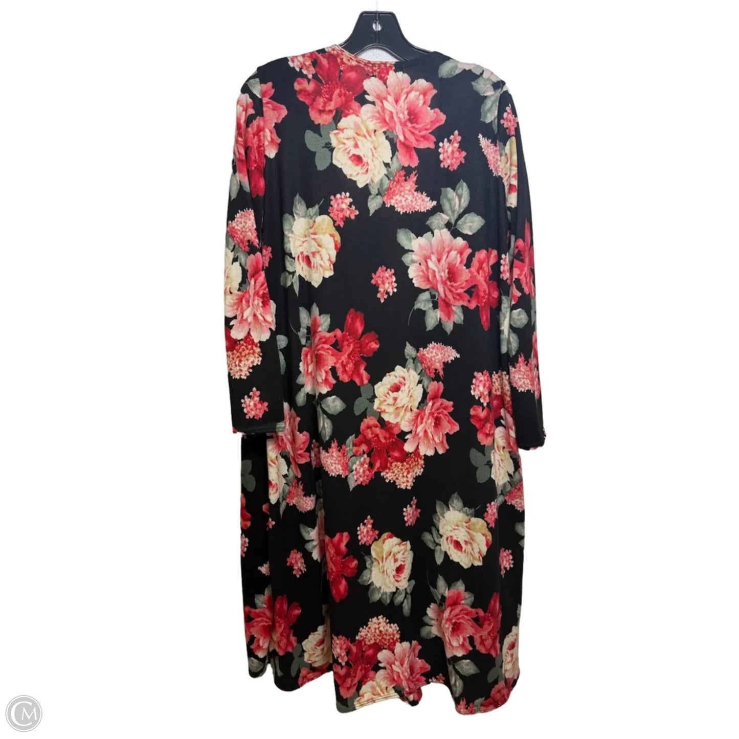 Cardigan By Lularoe In Floral Print, Size: M