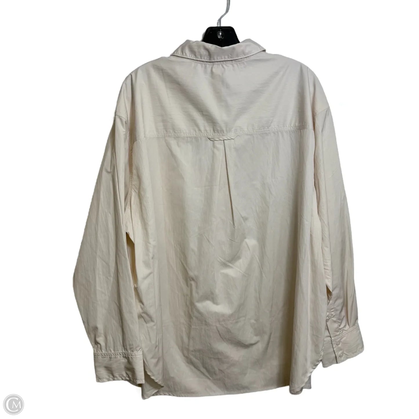 Top Long Sleeve By Aerie In Ivory, Size: M