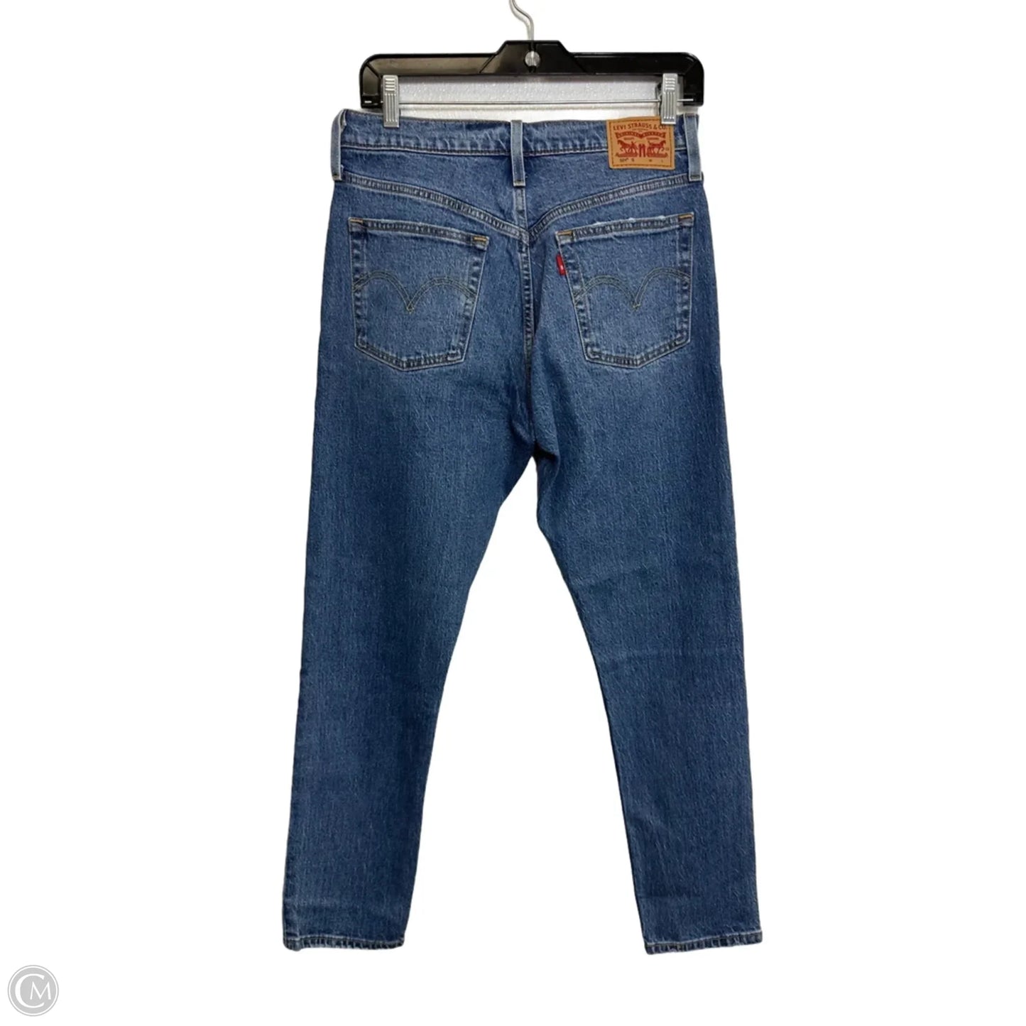 Jeans Skinny By Levis In Blue Denim, Size: 4