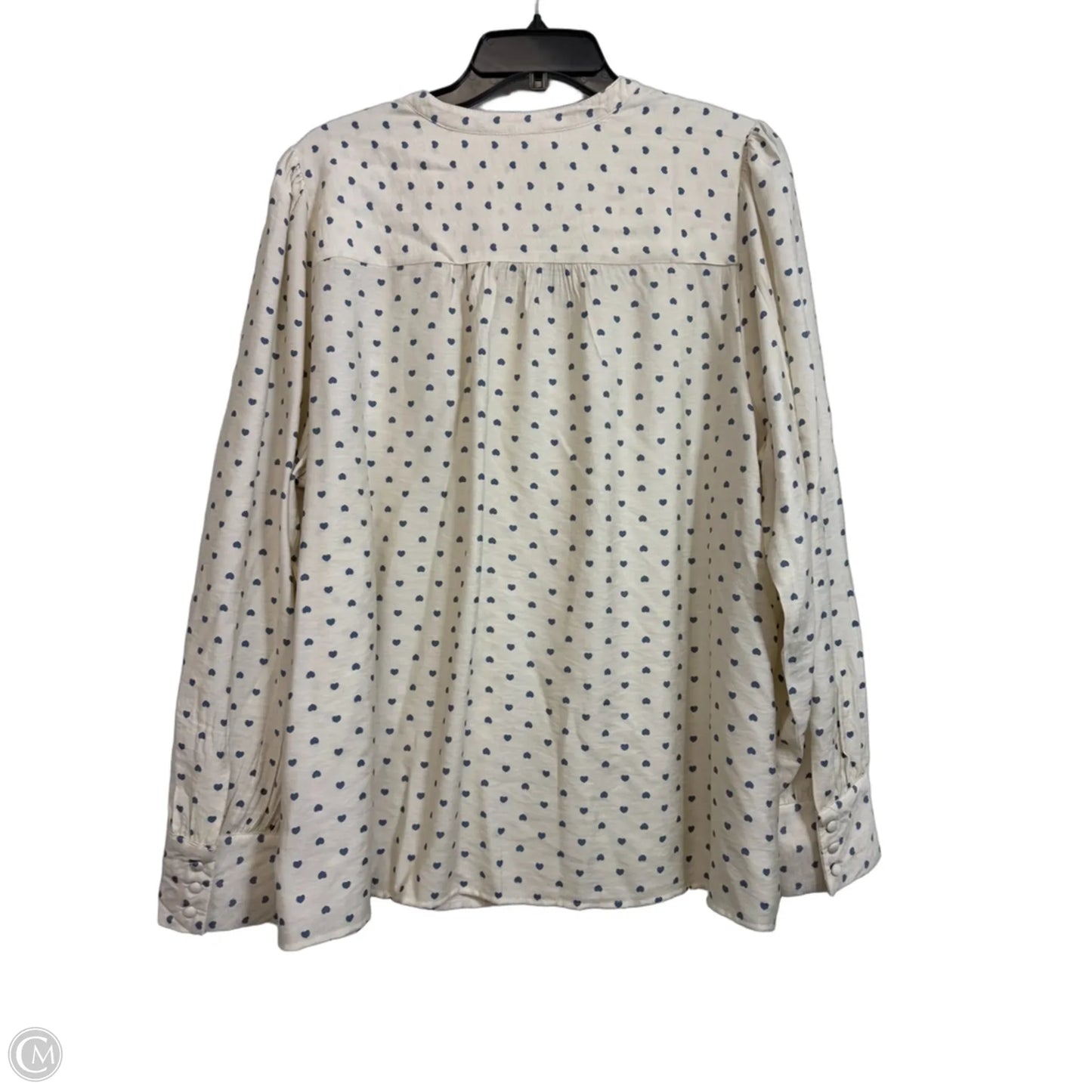 Top 3/4 Sleeve By Cme In Ivory, Size: 2x