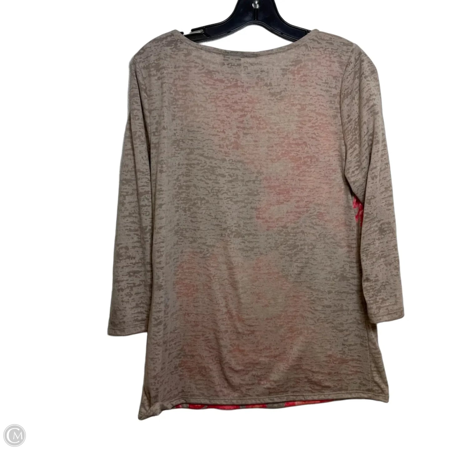 Top 3/4 Sleeve By Inc In Floral Print, Size: M