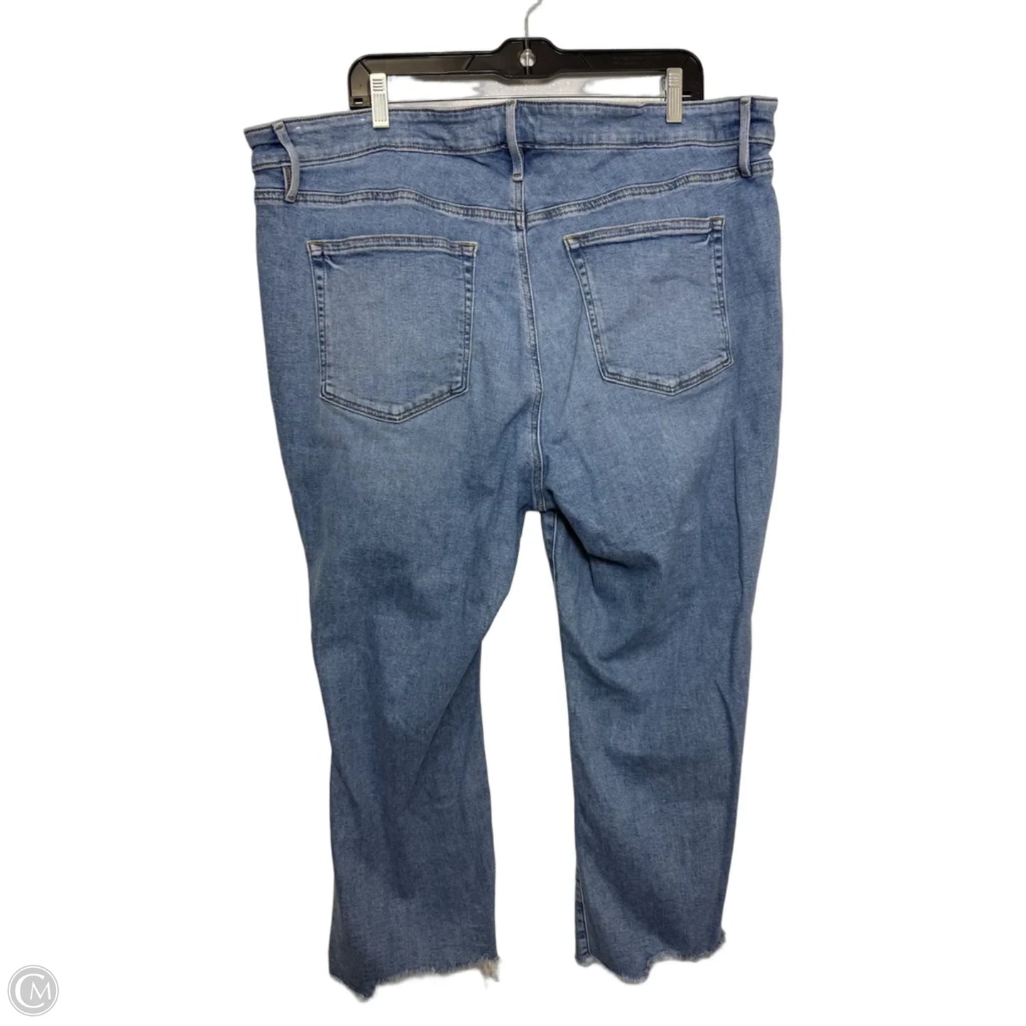 Jeans Cropped By Loft In Blue Denim, Size: 20