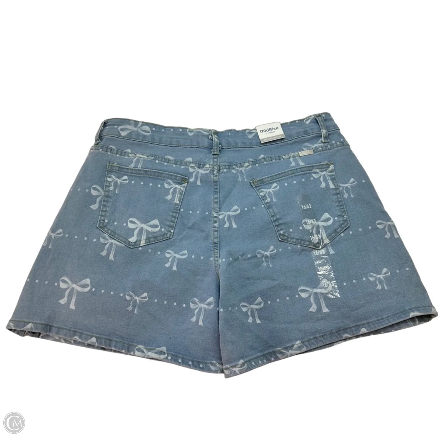 Shorts By Angels In Blue Denim, Size: 16