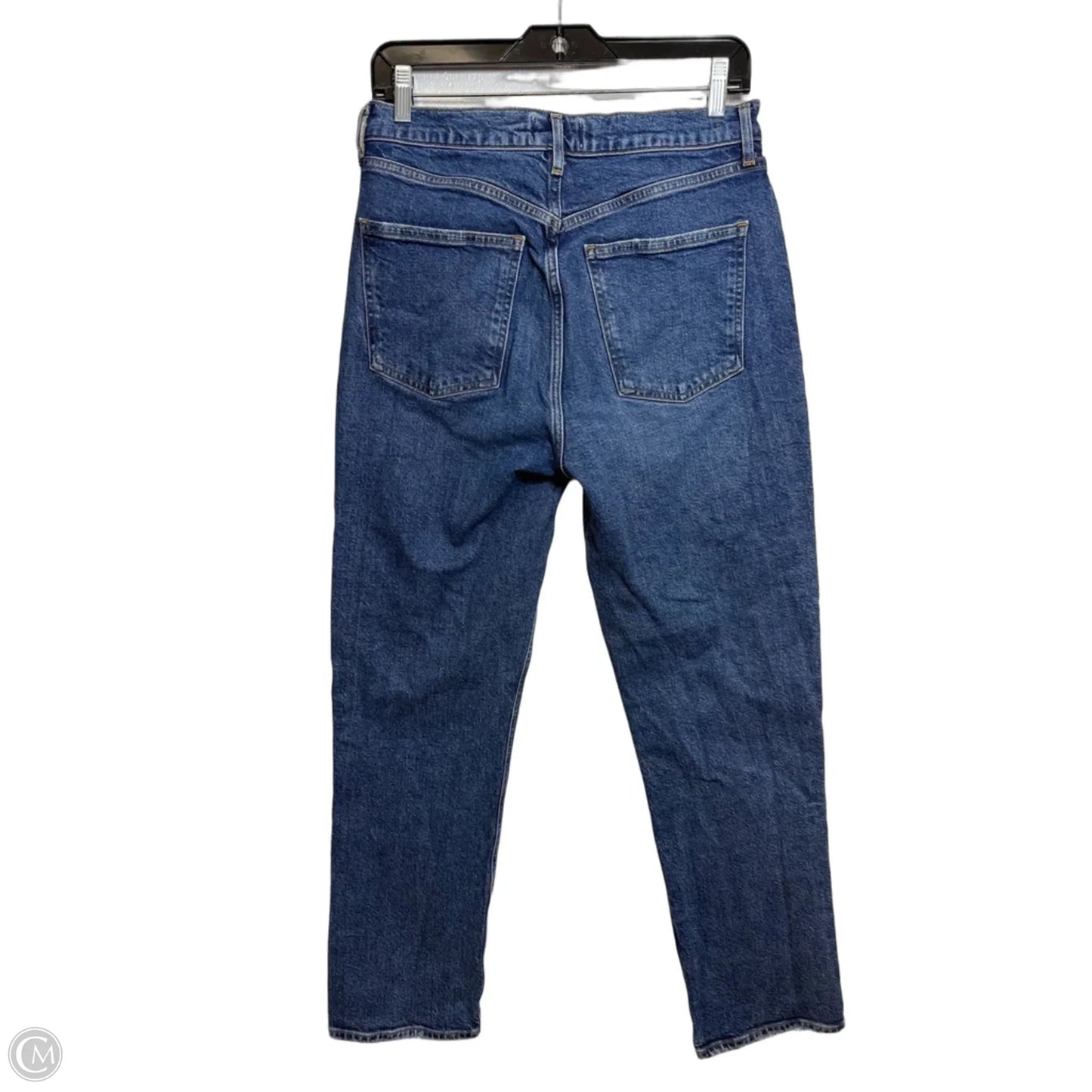 Jeans Straight By Agolde In Blue Denim, Size: 6