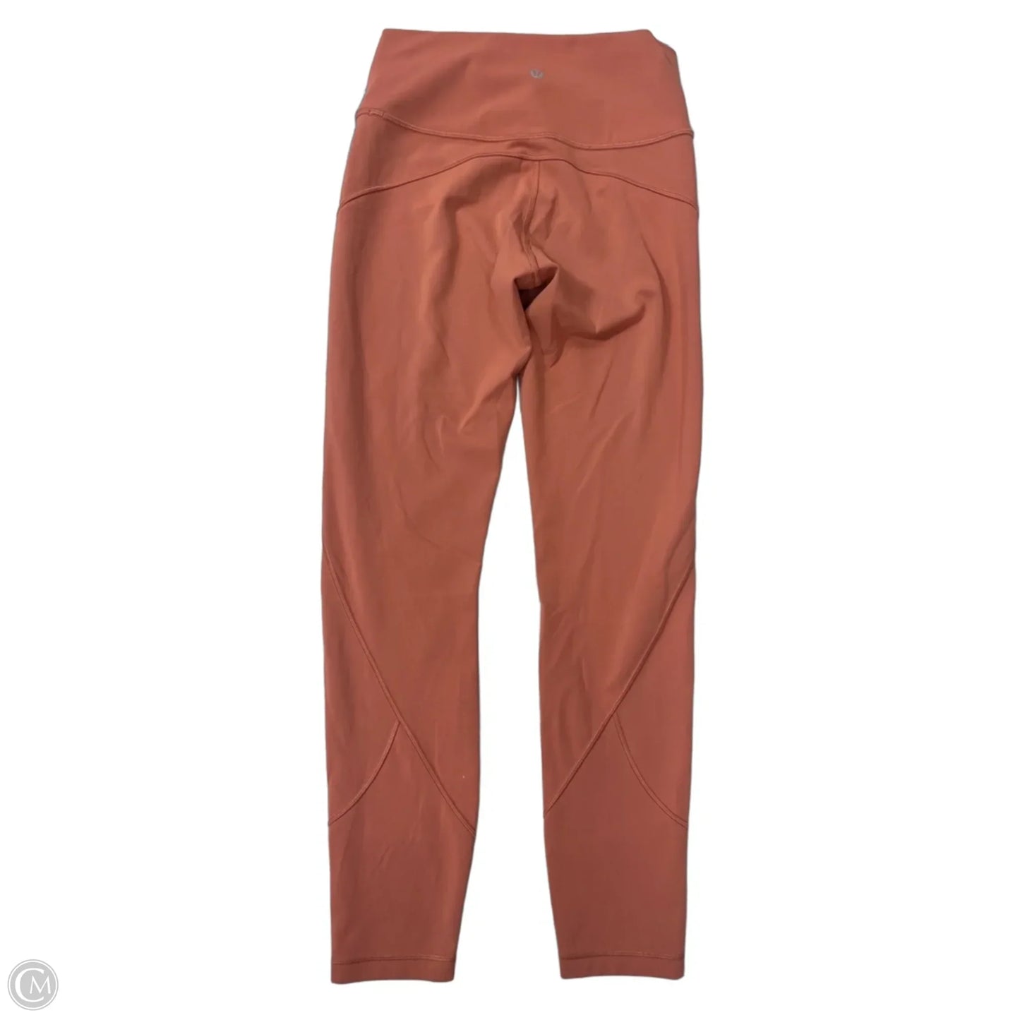 Athletic Leggings By Lululemon In Orange, Size: S