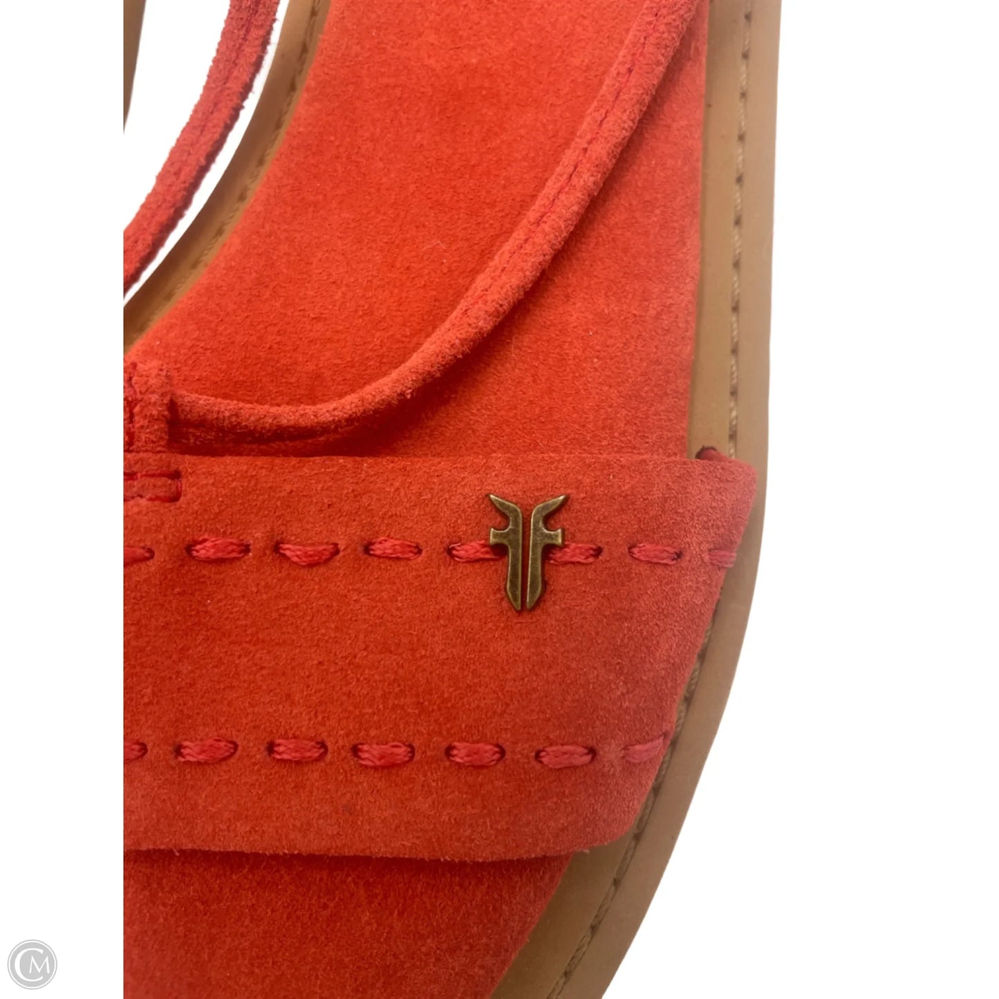 Shoes Designer By Frye In Orange, Size: 6