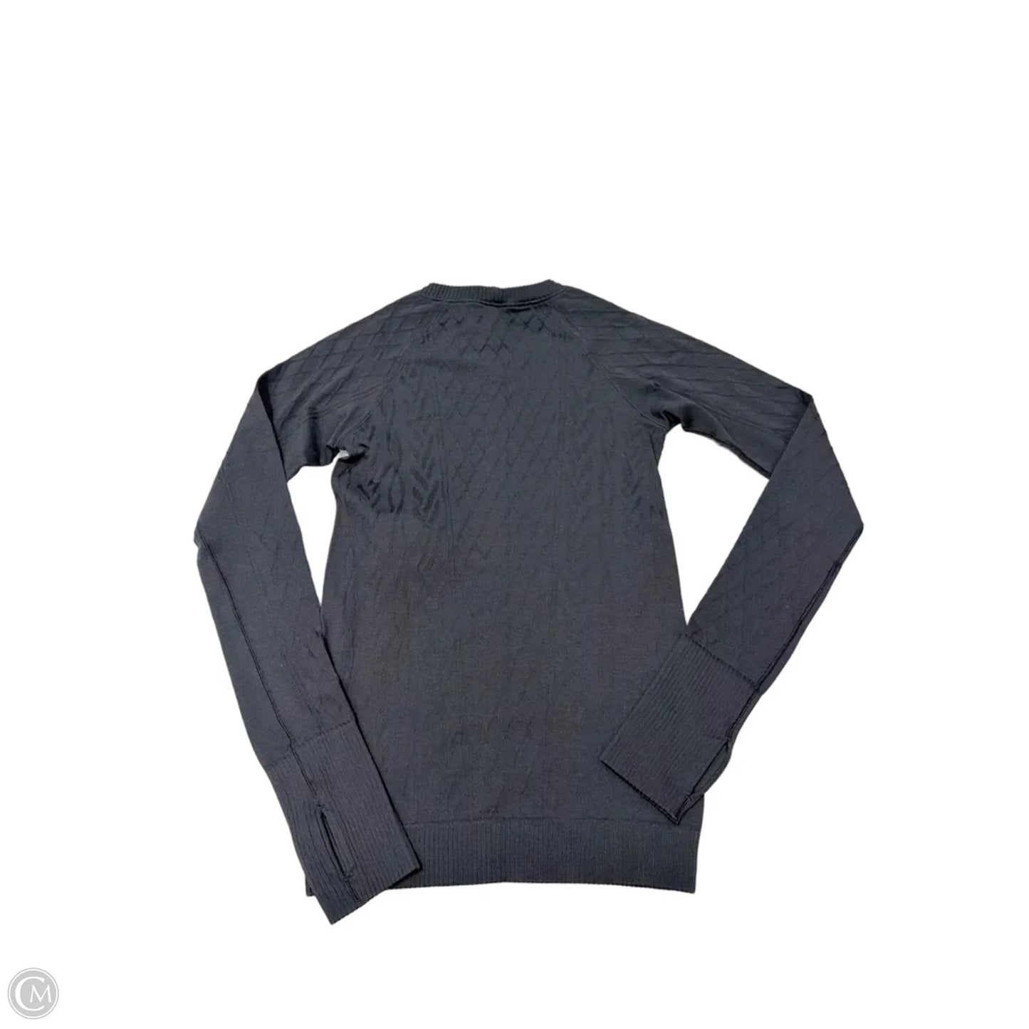 Athletic Top Long Sleeve Crewneck By Lululemon In Black, Size: S (4)