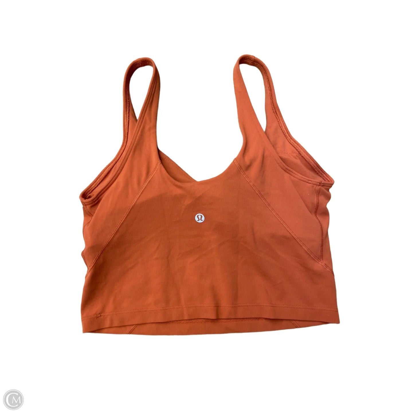 Athletic Tank Top By Lululemon In Orange, Size: M