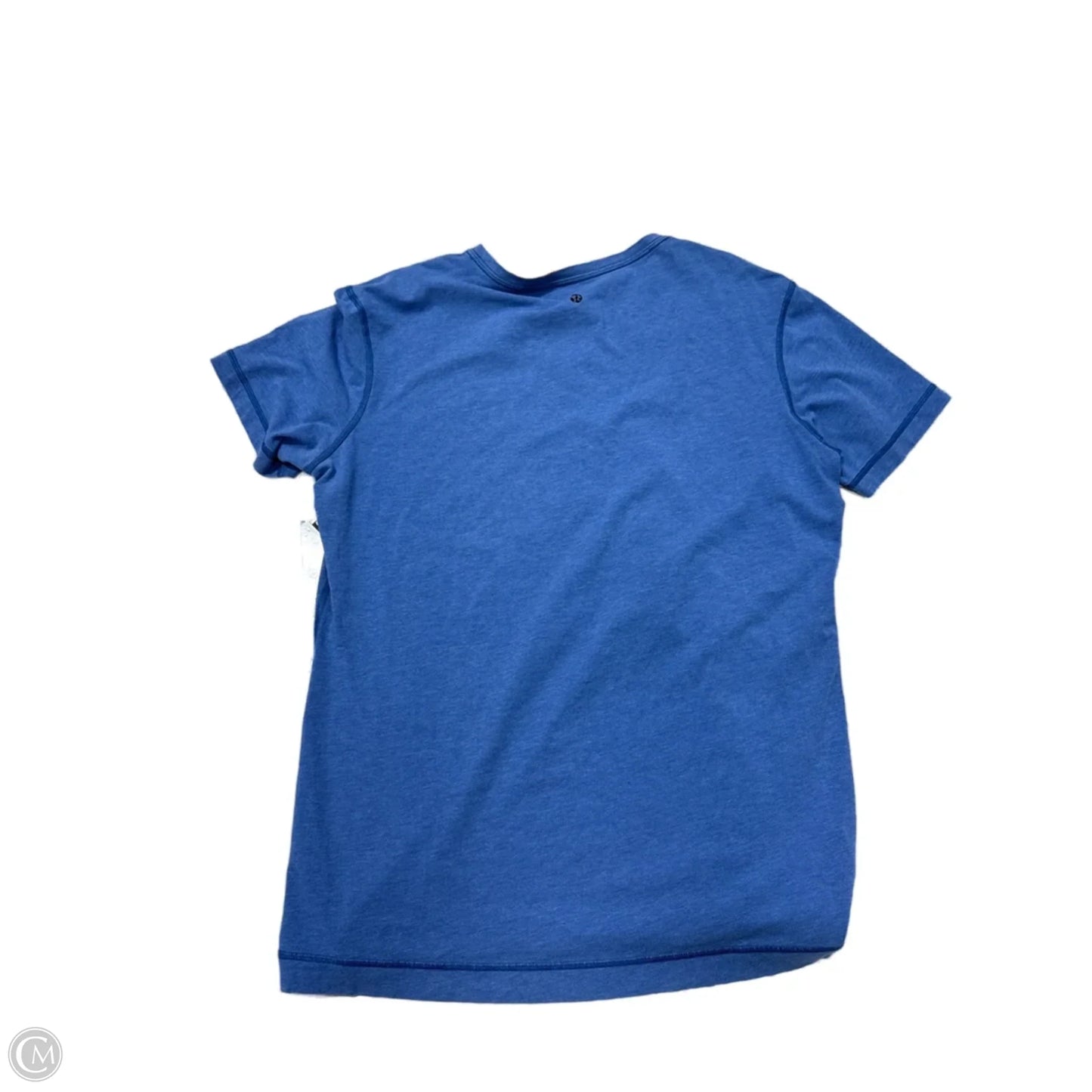 Athletic Top Short Sleeve By Lululemon In Blue, Size: Xs