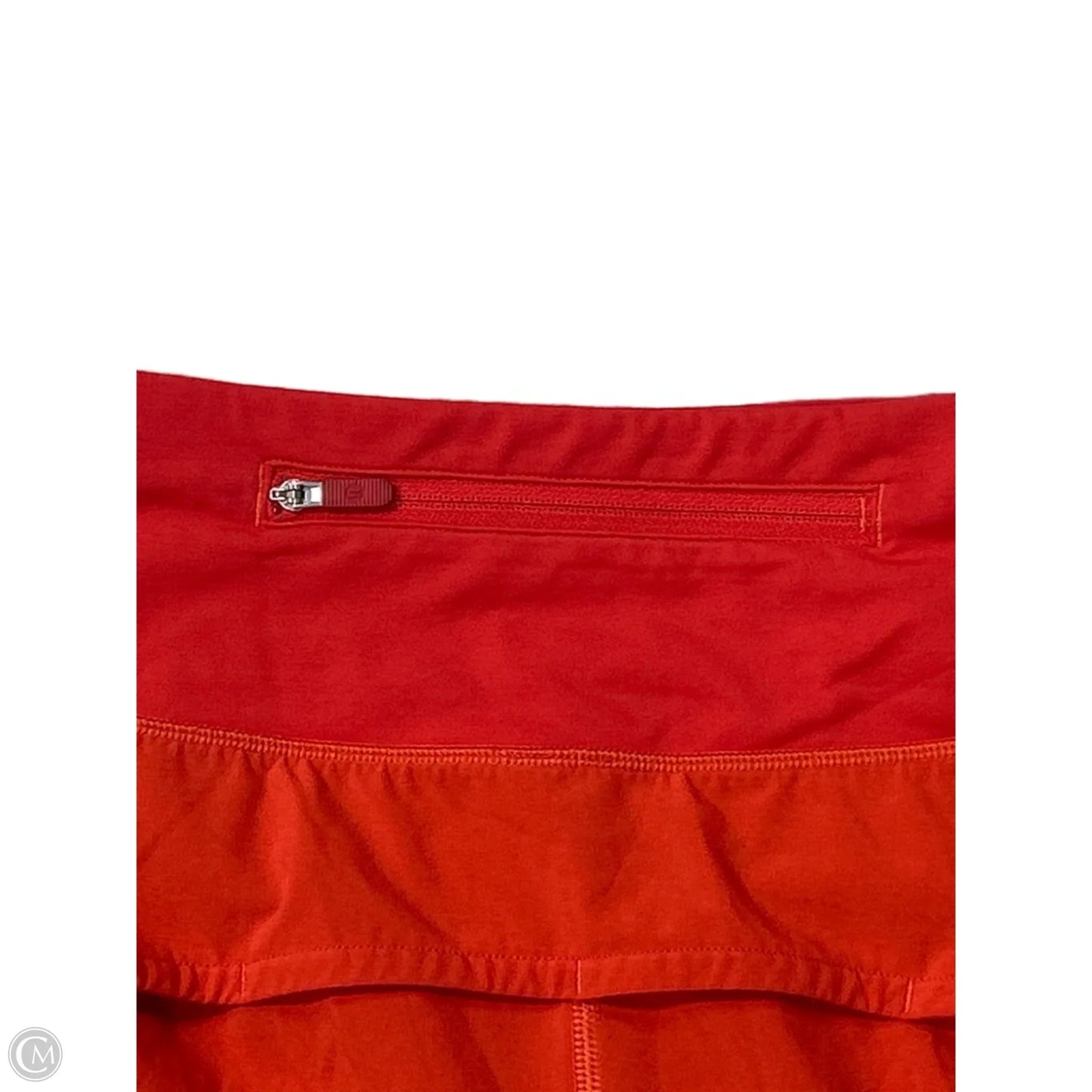 Athletic Shorts By Lululemon In Orange, Size: M