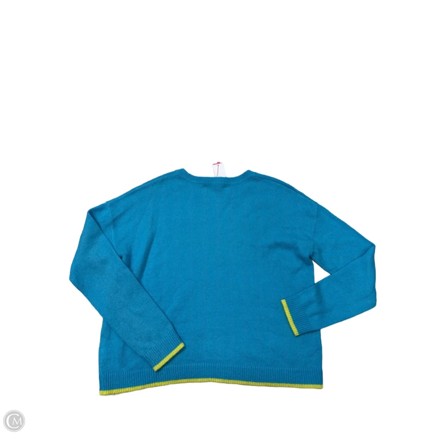 New! Sweater Designer By Lilly Pulitzer In Blue & Yellow, Size: Xl