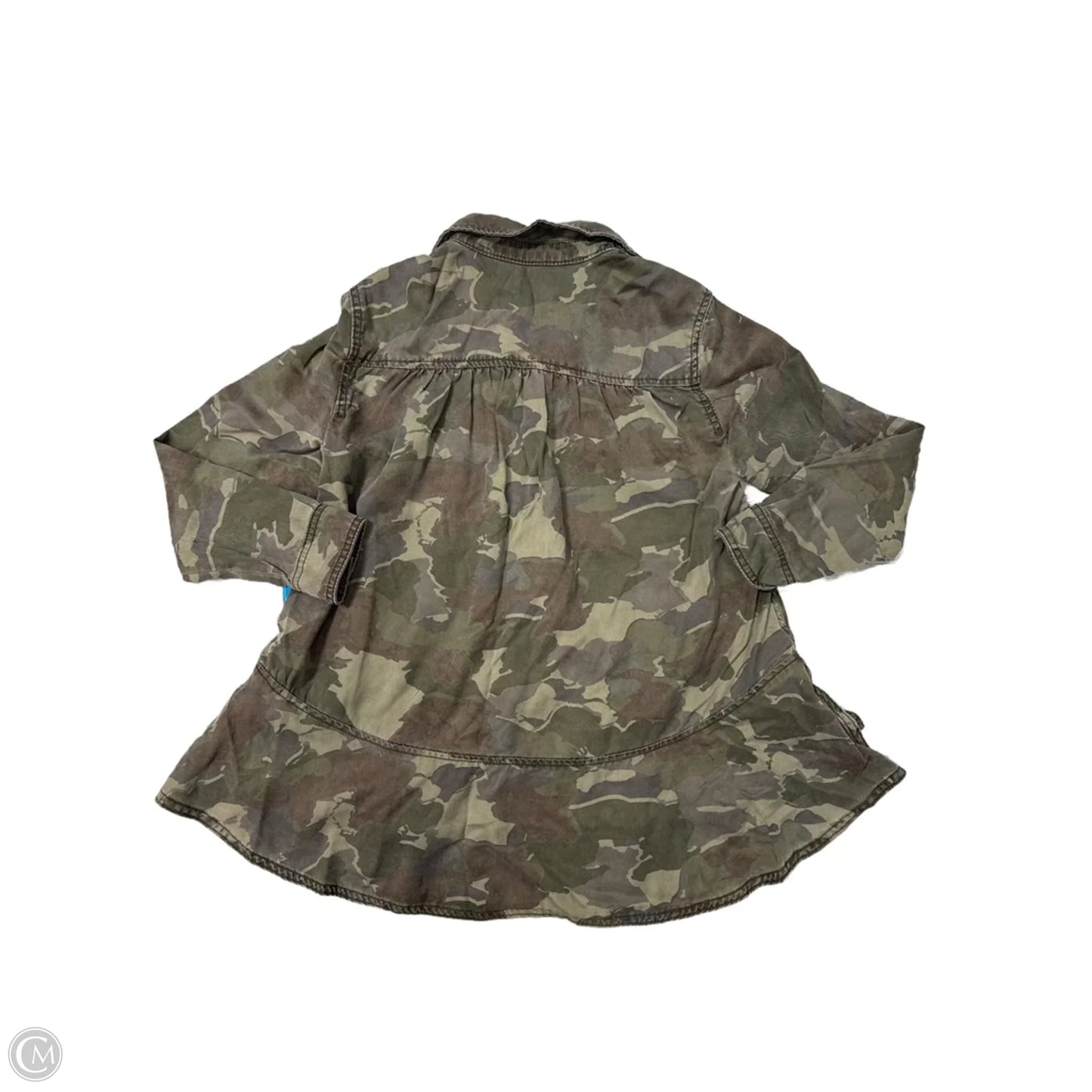 Top Long Sleeve By Anthropologie In Camouflage Print, Size: Xsp