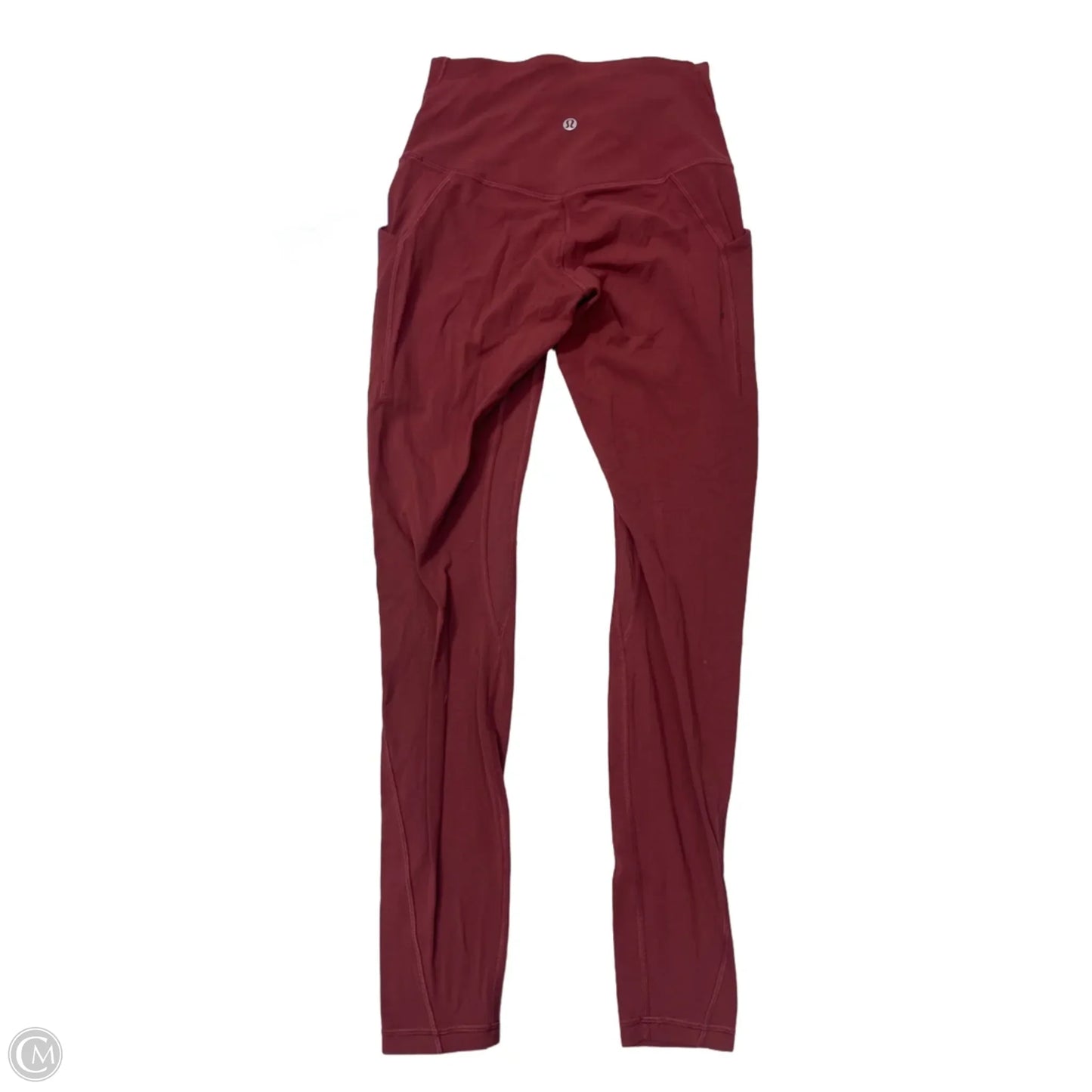 Athletic Leggings By Lululemon In Red, Size: S