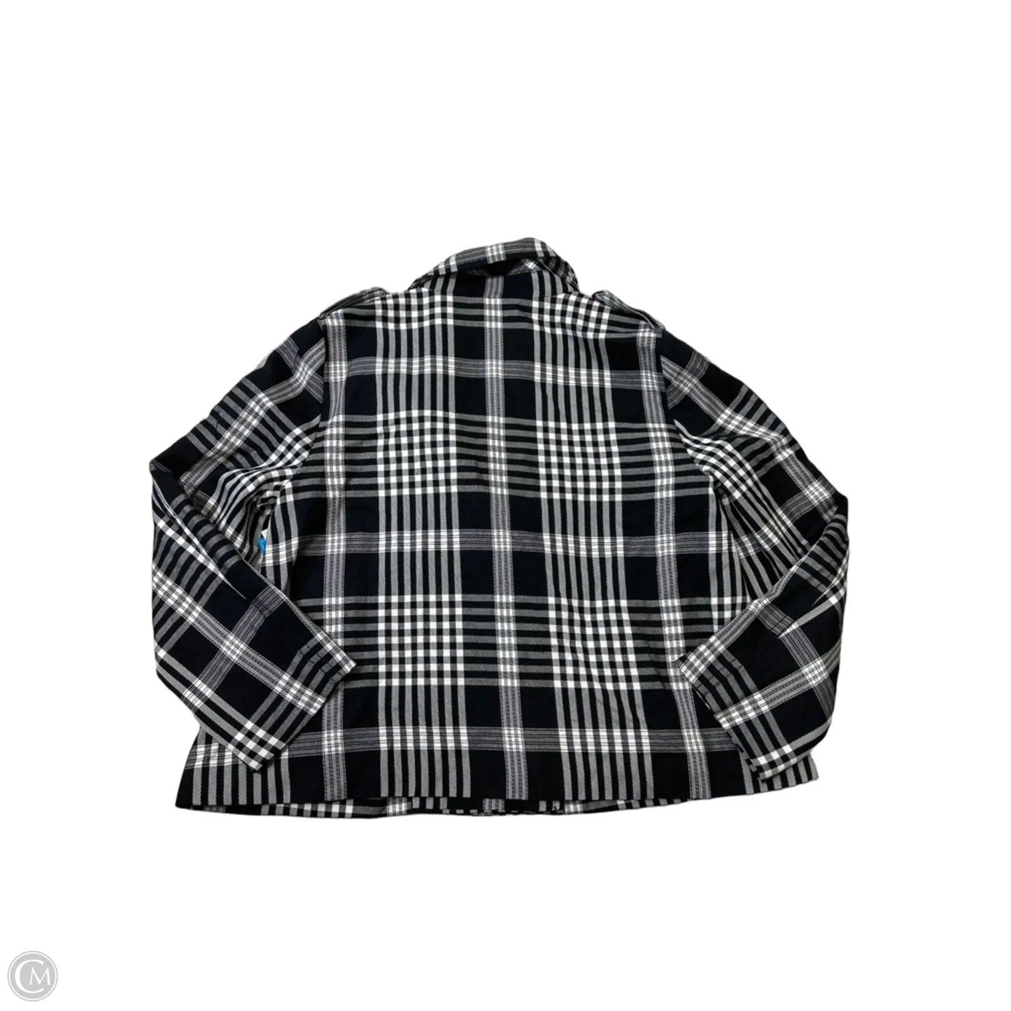 Jacket Other By Ann Taylor In Black & White, Size: L