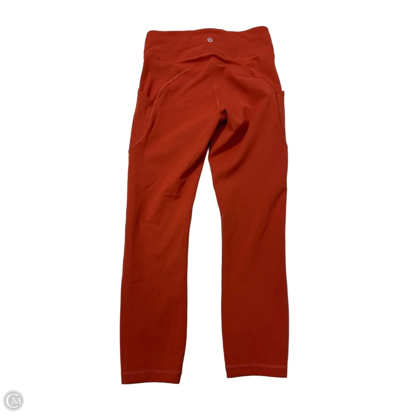 Athletic Capris By Lululemon In Orange, Size: S