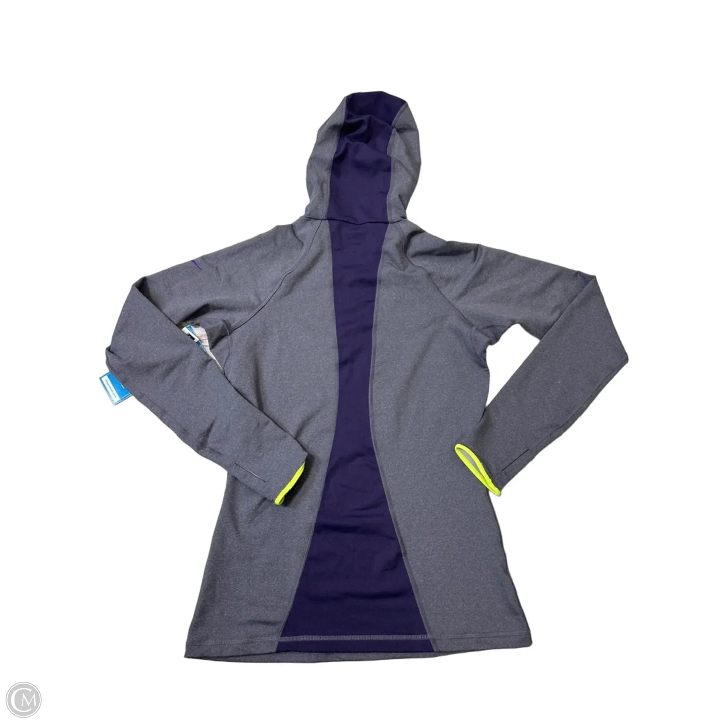 Athletic Top Long Sleeve Hoodie By Nike Apparel In Purple, Size: M