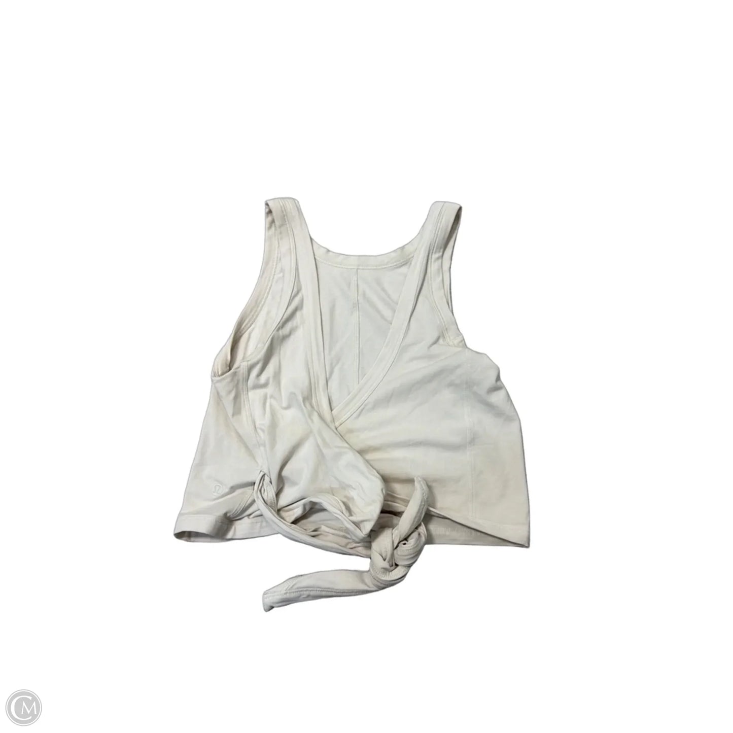 Athletic Tank Top By Lululemon In Cream, Size: Xs