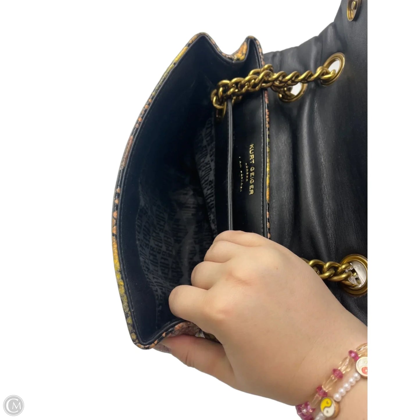 Kurt Geiger Kensington Croc & Python Designer Handbag
