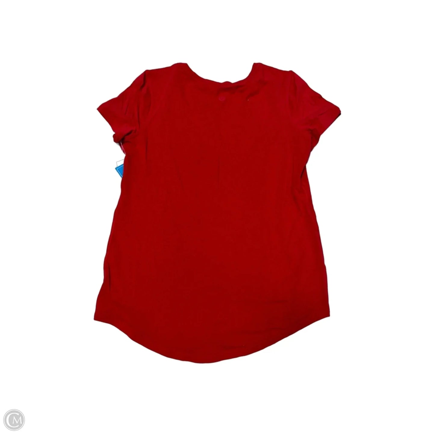 Athletic Top Short Sleeve By Lululemon In Red, Size: S