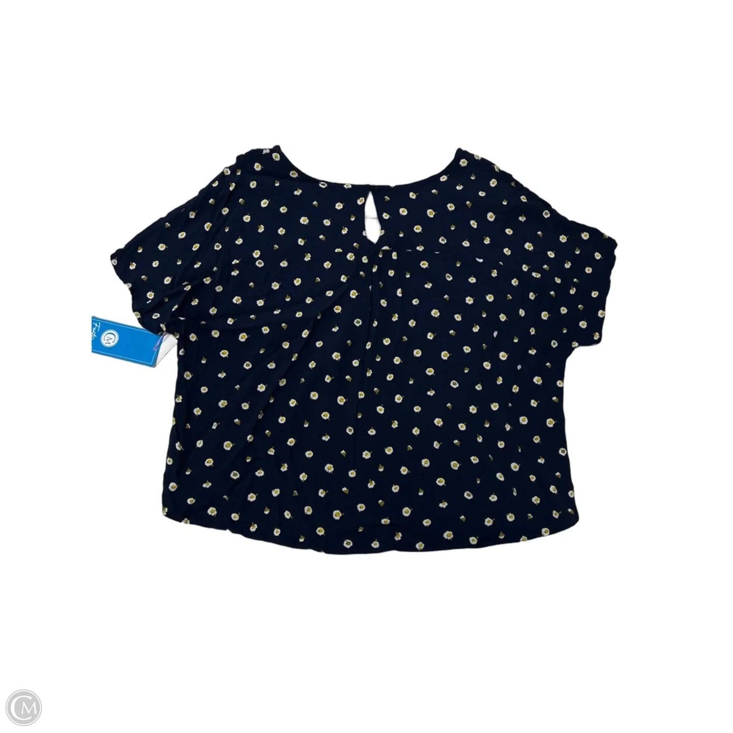 Top Short Sleeve By Madewell In Floral Print, Size: L