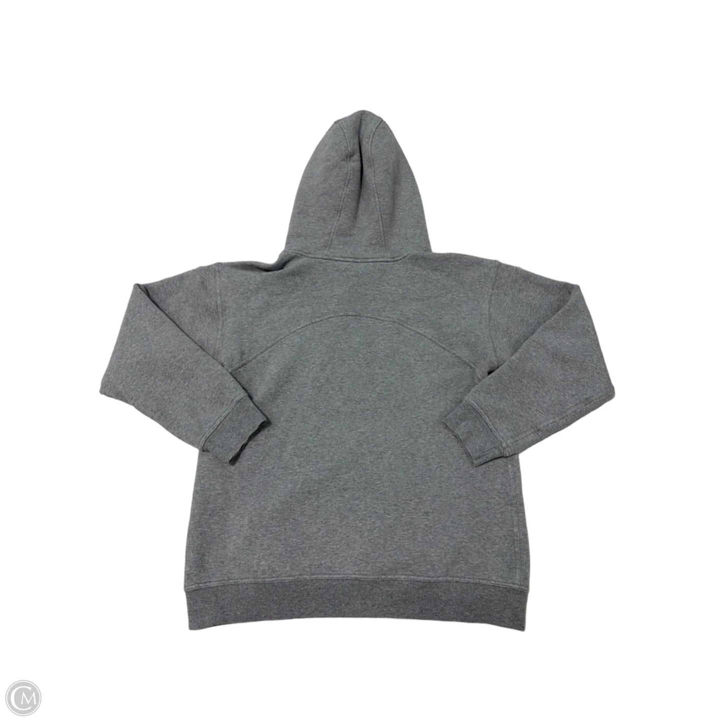 Athletic Sweatshirt Hoodie By Lululemon In Grey, Size: M