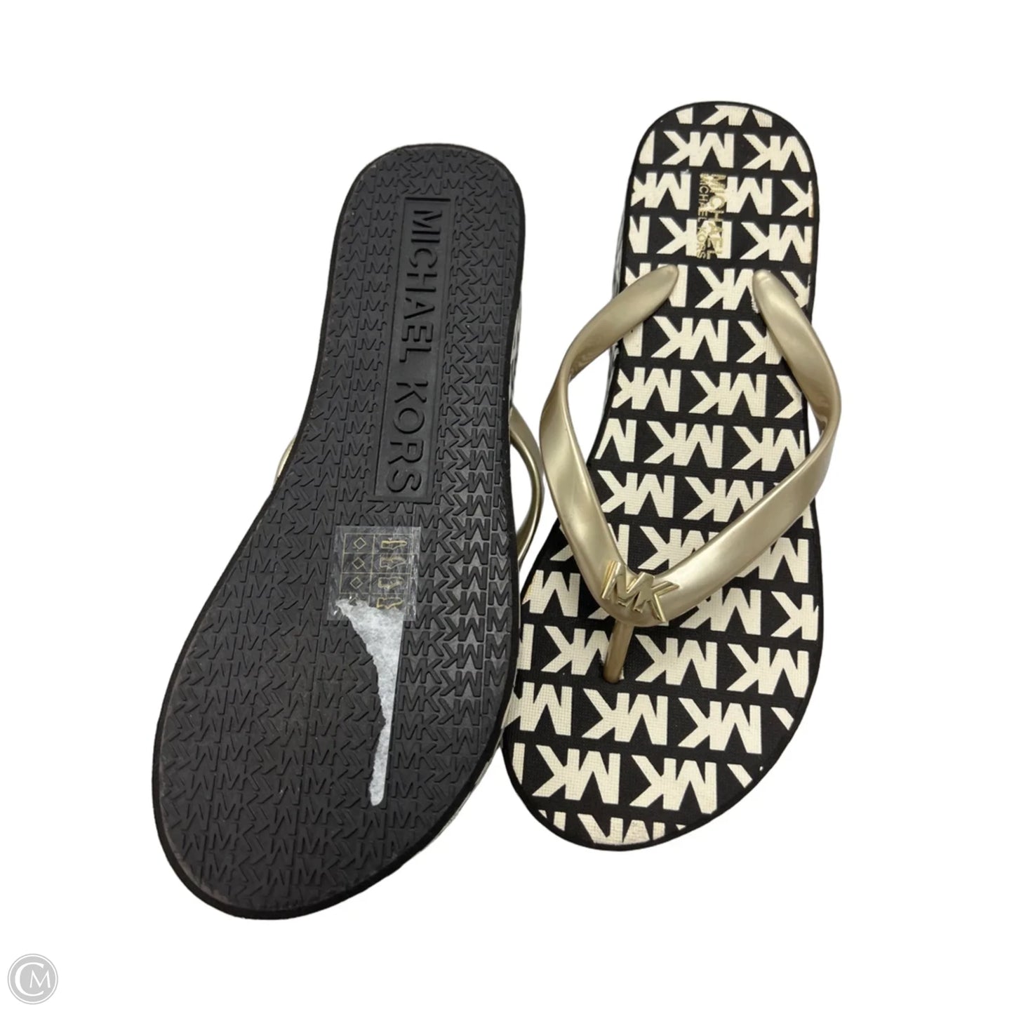 NEW! Shoes Designer By Michael Kors In Brown & White, Size: 8