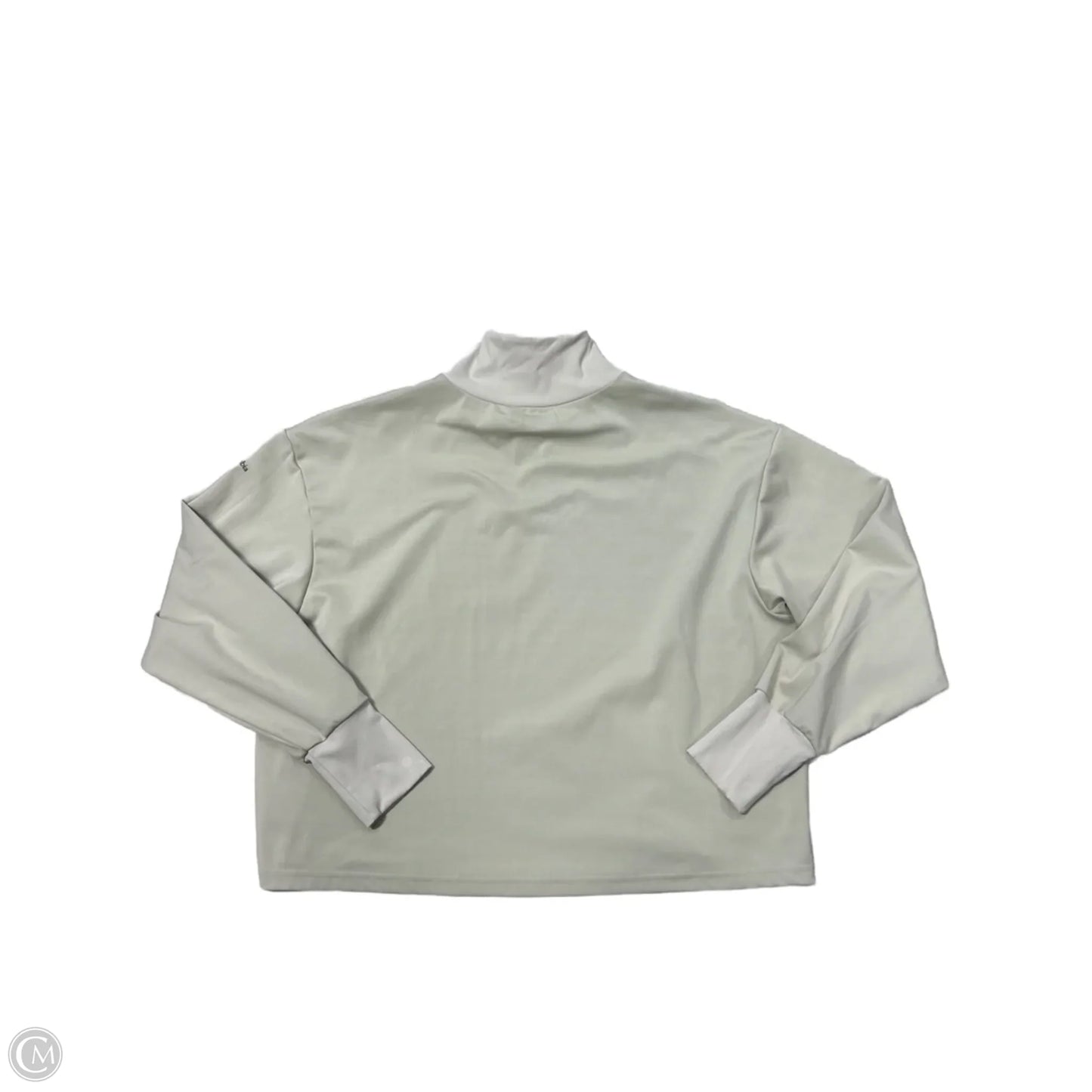 Athletic Top Long Sleeve Collar By Columbia In Grey, Size: L