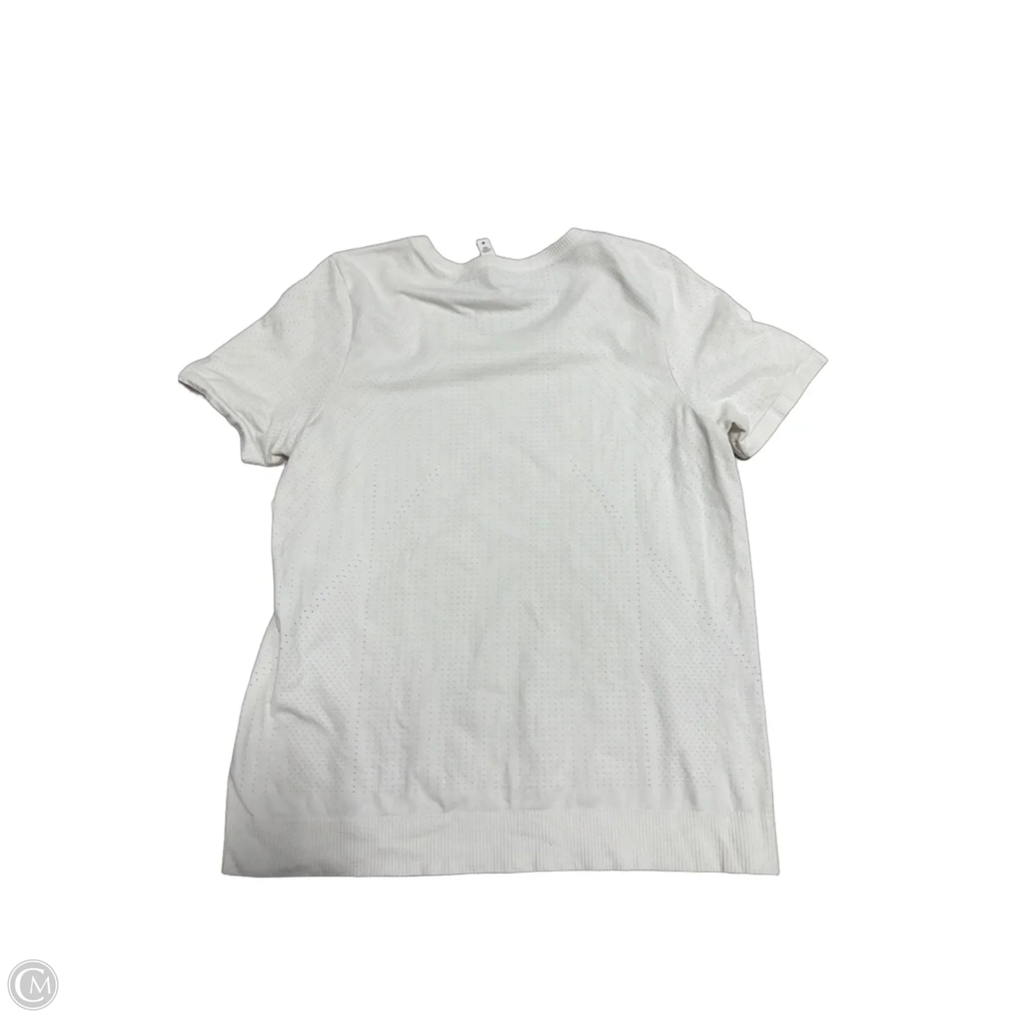 Athletic Top Short Sleeve By Athleta In White, Size: M