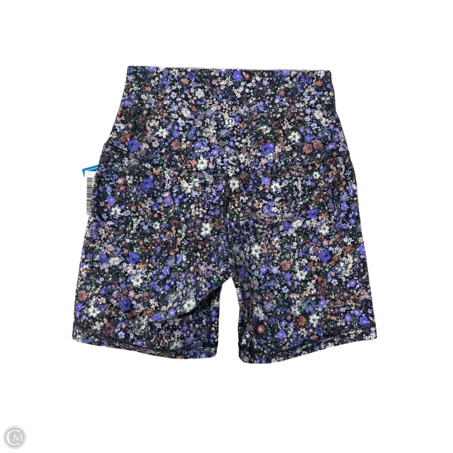 Athletic Shorts By Lululemon In Floral Print, Size: 4