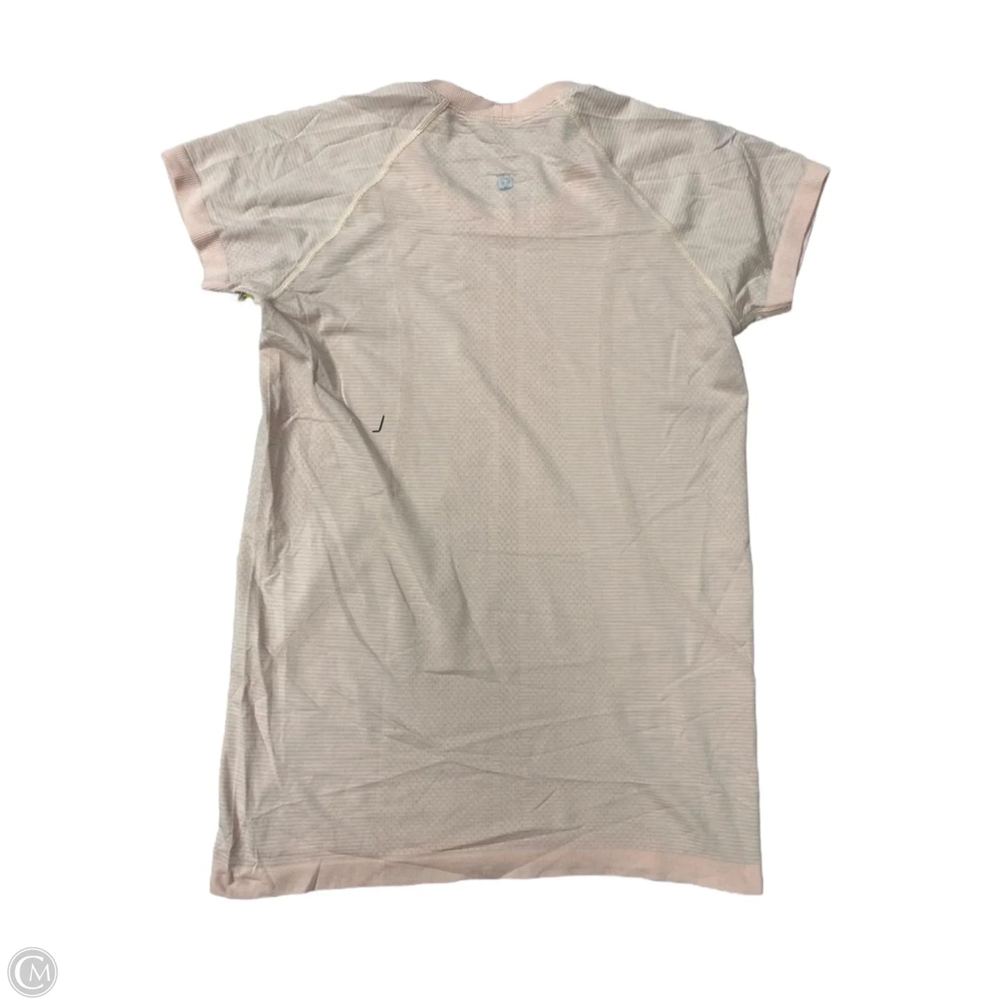 Athletic Top Short Sleeve By Lululemon In Pink, Size: 8