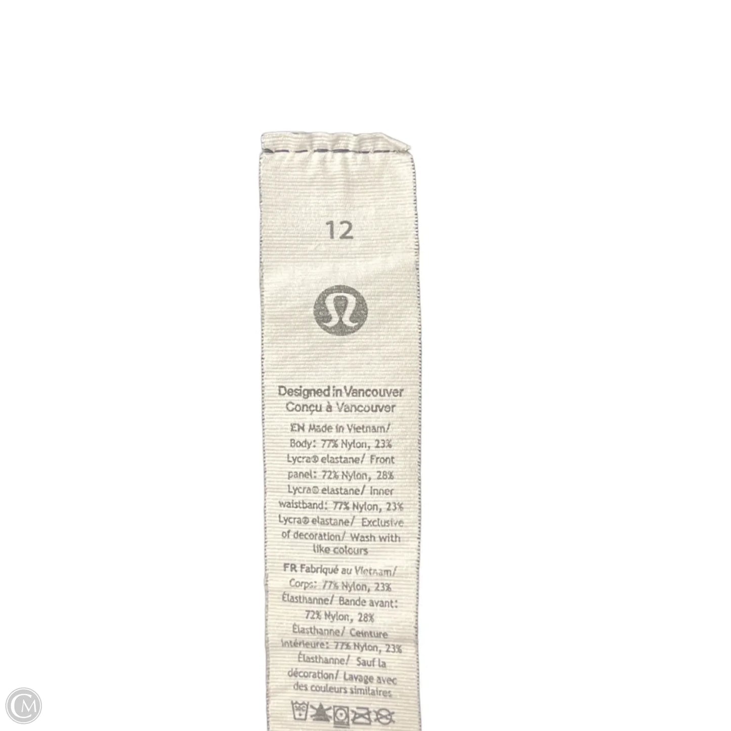 Athletic Leggings By Lululemon In Black, Size: 12