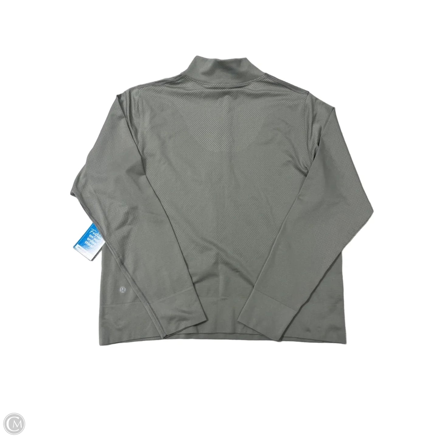 Athletic Top Long Sleeve Collar By Lululemon In Taupe, Size: Xl