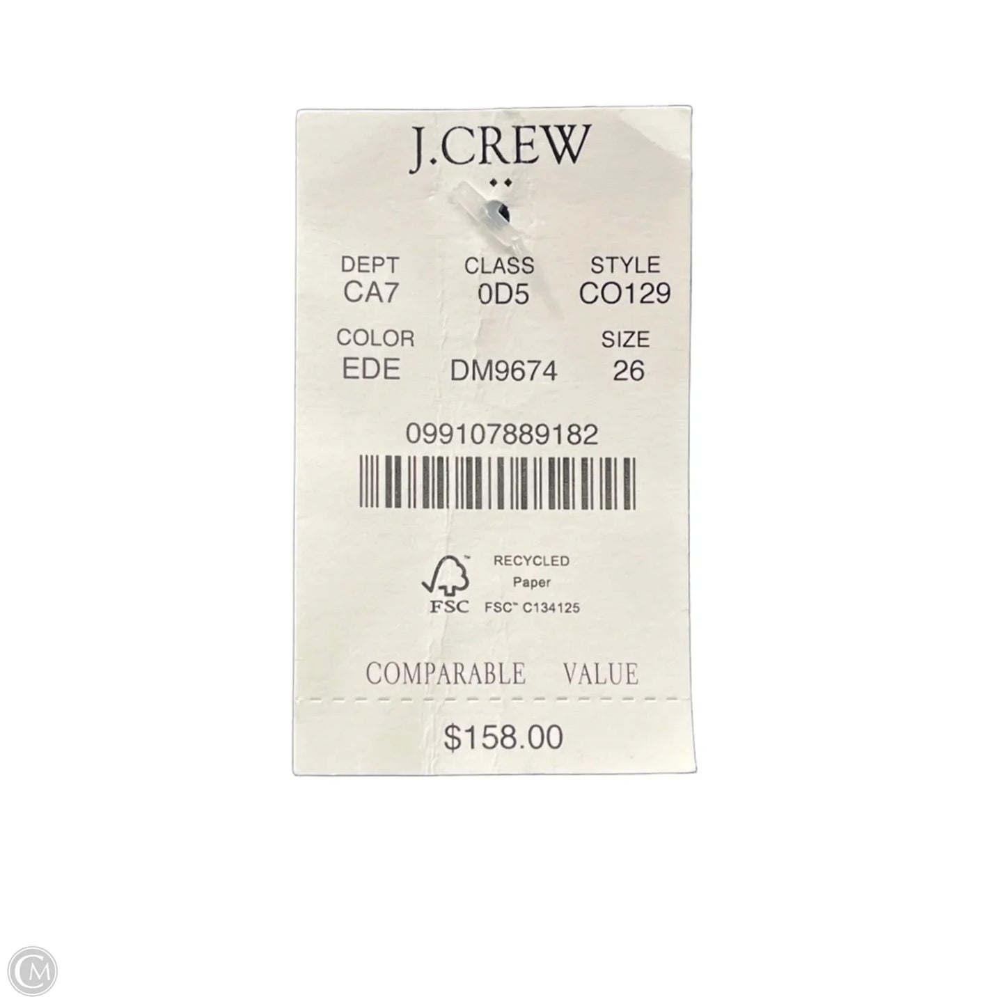 Jeans Wide Leg By J. Crew In Blue Denim, Size: 2
