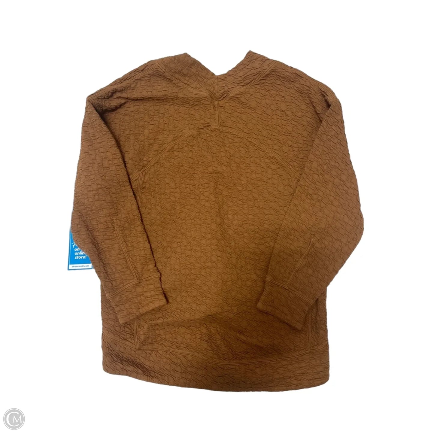 Athletic Top Long Sleeve Collar By Lululemon In Brown, Size: 2