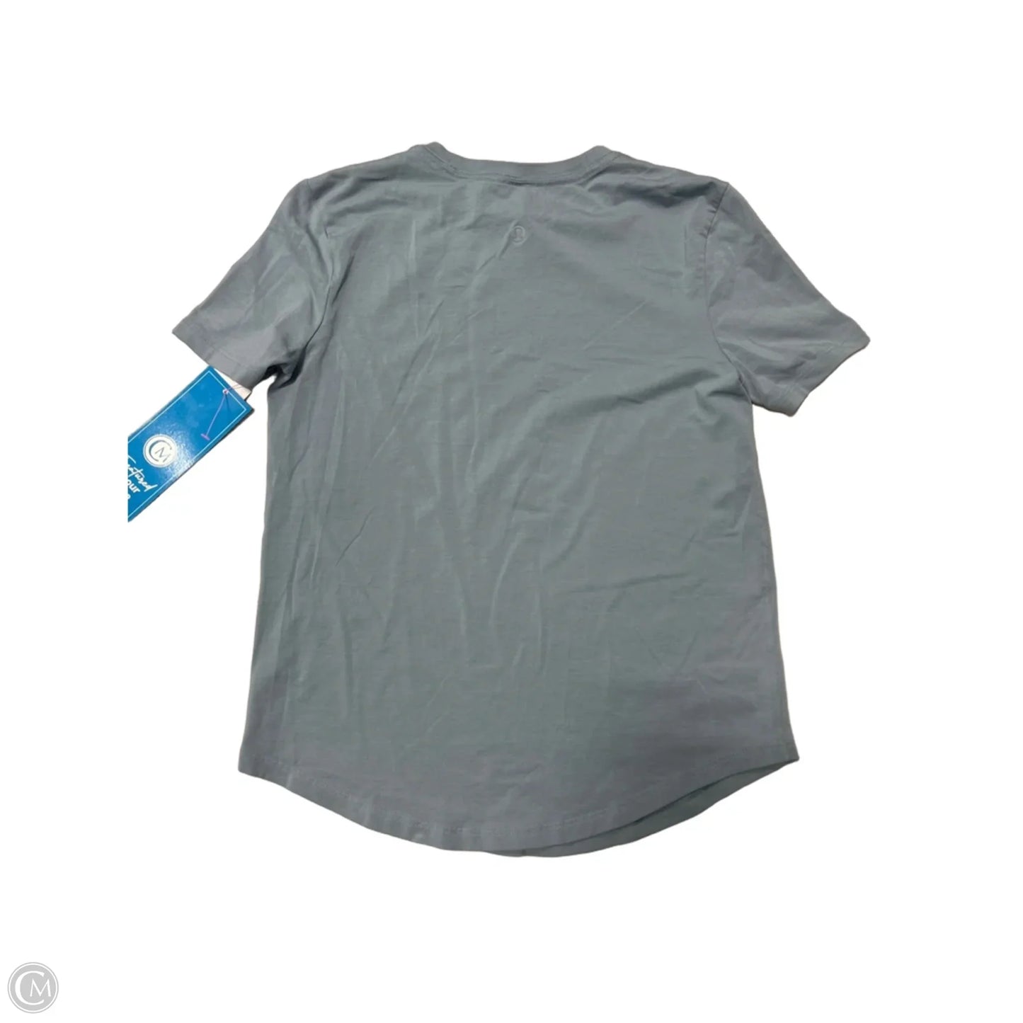 Athletic Top Short Sleeve By Lululemon In Blue, Size: Xs
