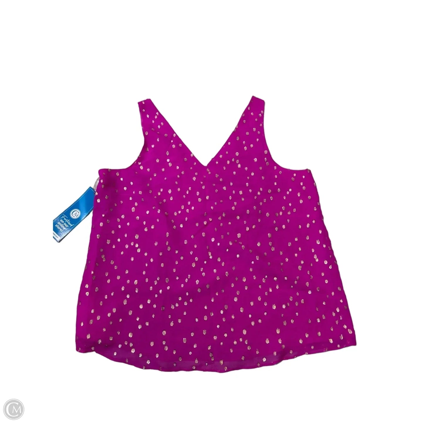 Top Sleeveless Designer By Lilly Pulitzer In Polkadot Pattern, Size: Xl