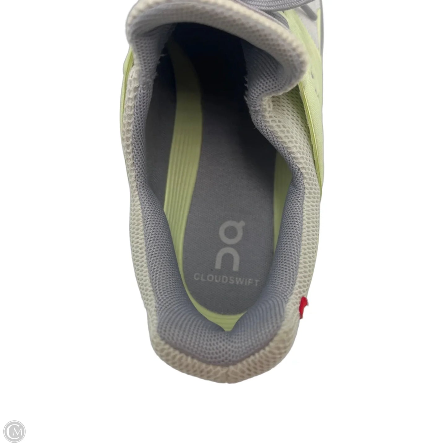 Shoes Athletic By ON Cloud In Green & Grey, Size: 10