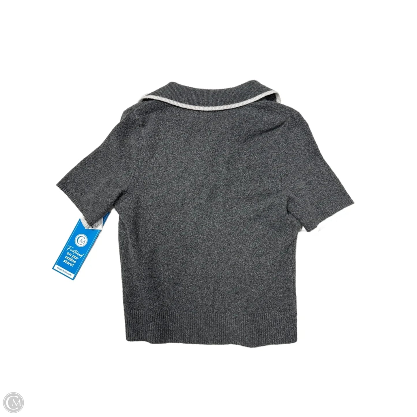 Top Short Sleeve By Abercrombie And Fitch In Grey, Size: S