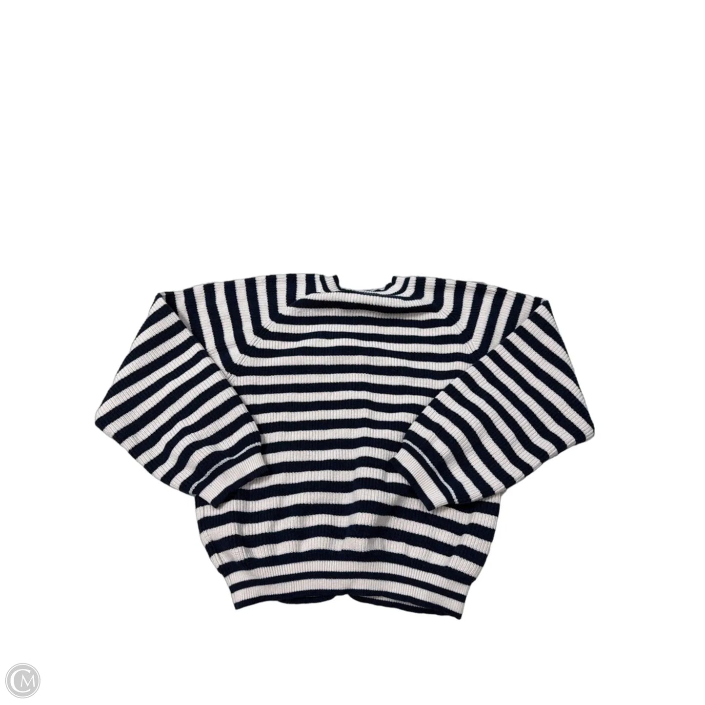 Sweater Cardigan By Le Lis In Striped Pattern, Size: M