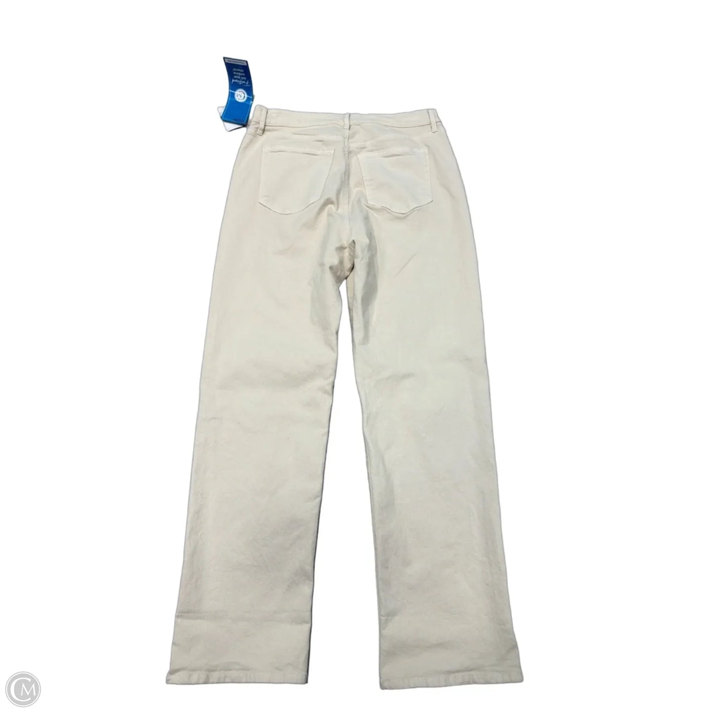 Jeans Straight By Loft In Cream, Size: 8
