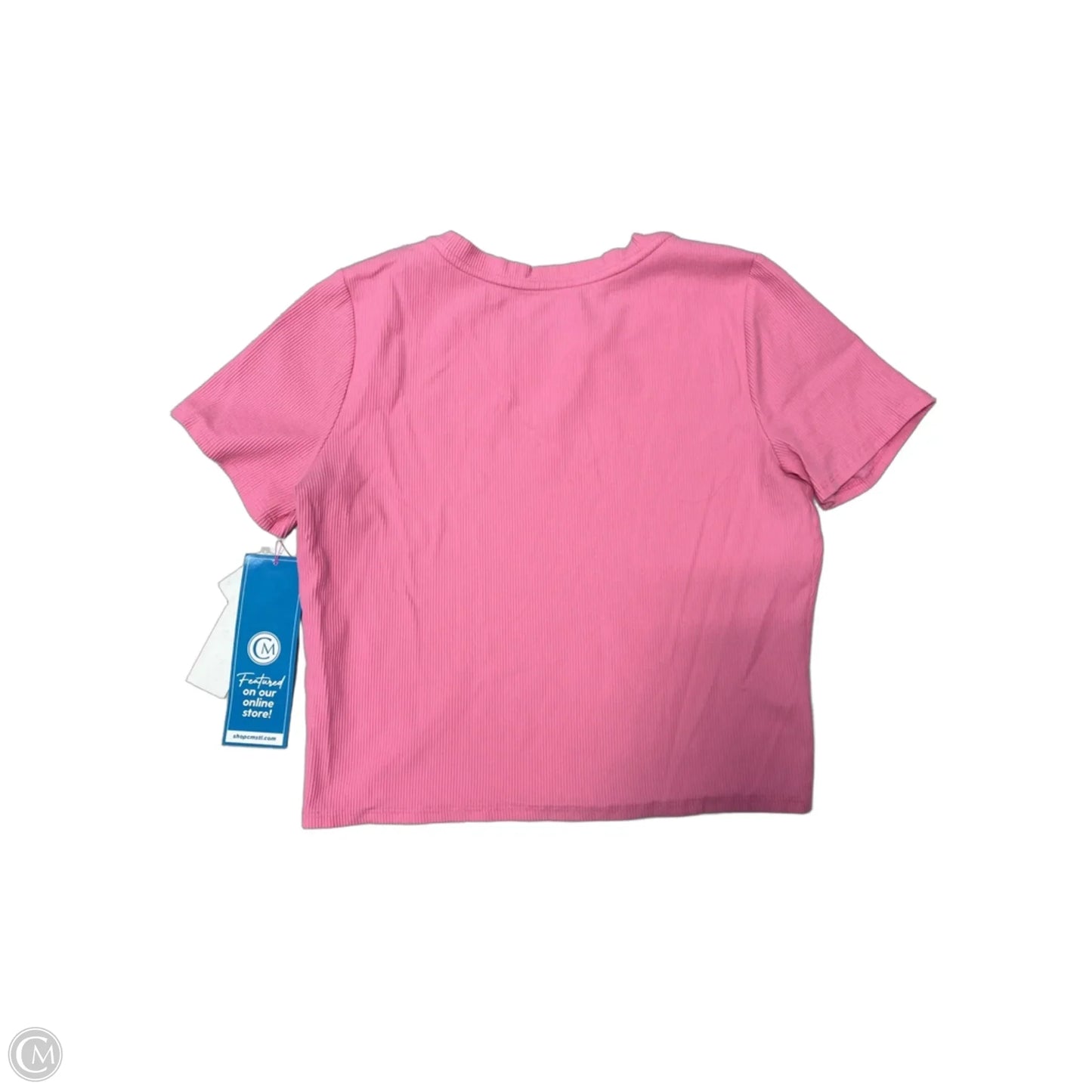 Top Short Sleeve Designer By Lilly Pulitzer In Pink, Size: L