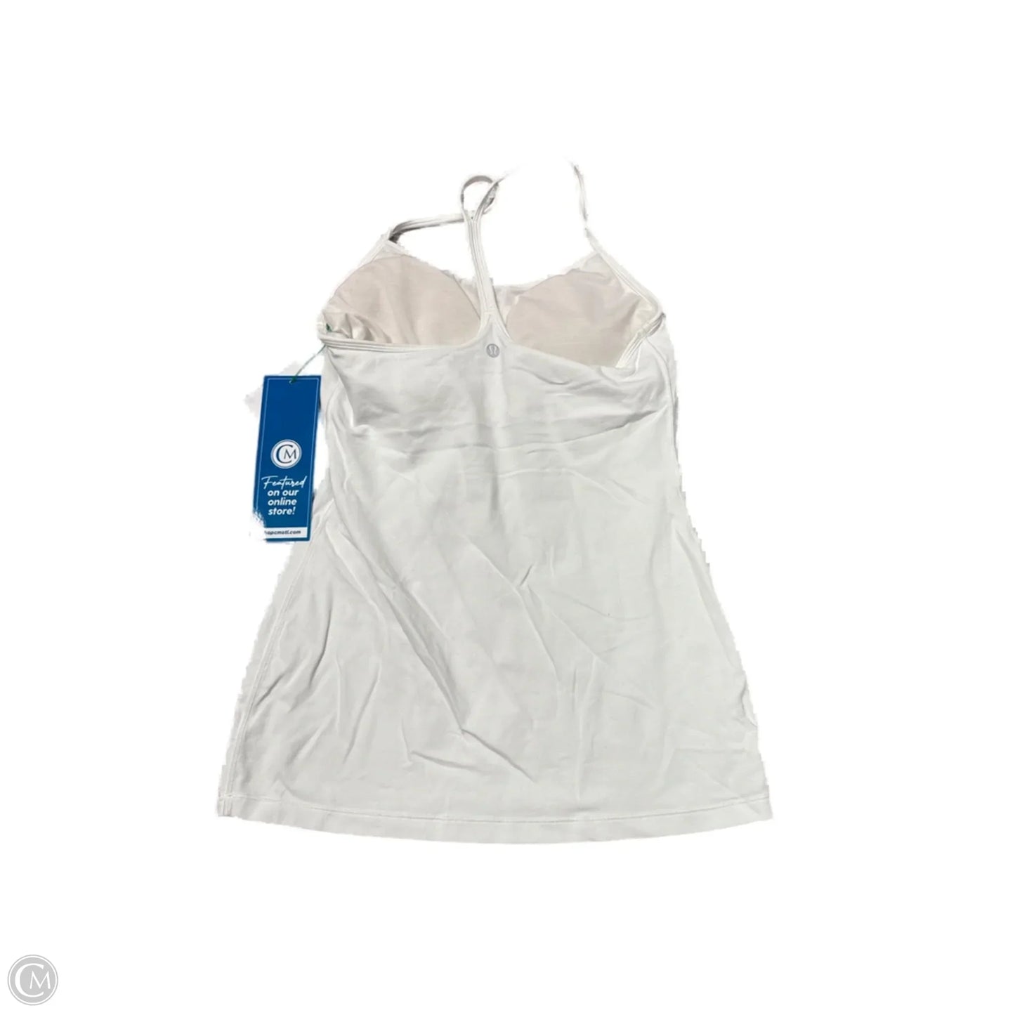 Athletic Tank Top By Lululemon In White, Size: S