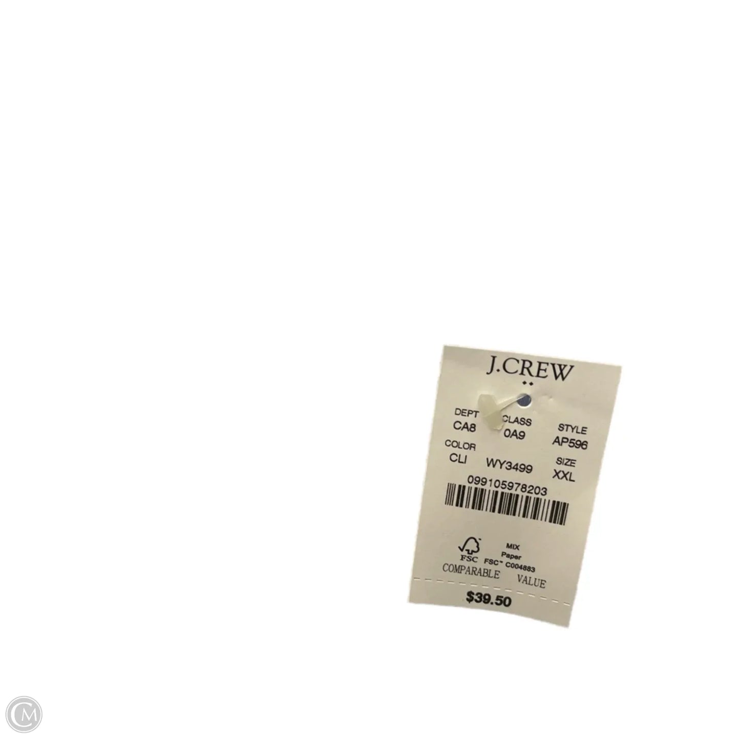 Top Short Sleeve Basic By J. Crew In Blue, Size: Xxl