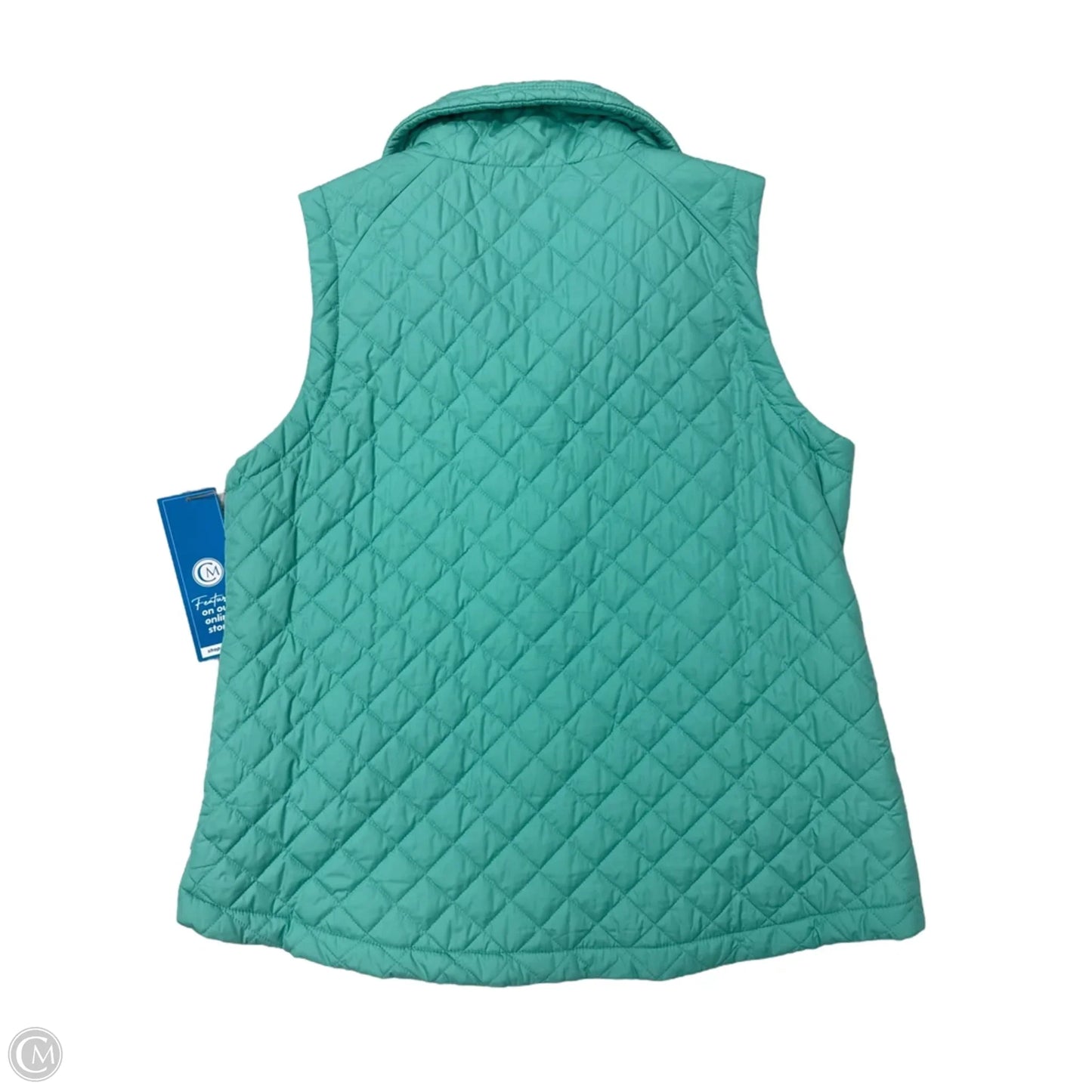 Vest Puffer & Quilted By Talbots In Green, Size: Xl