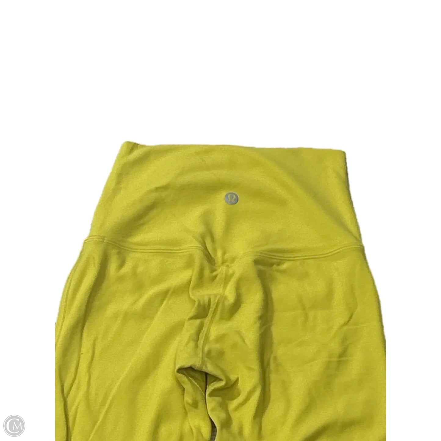 Athletic Leggings By Lululemon In Chartreuse, Size: 0