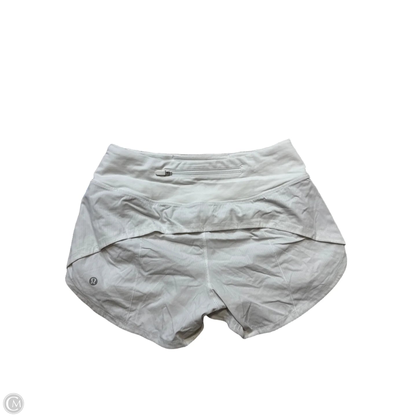Athletic Shorts By Lululemon In White, Size: S